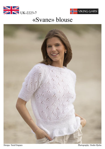 Svane Blouse in Viking of Norway Kid Silk PDF