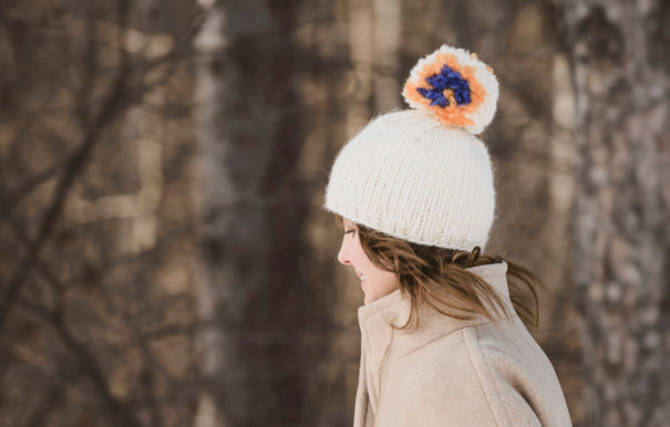 Big Pom Hat Knitting Pattern