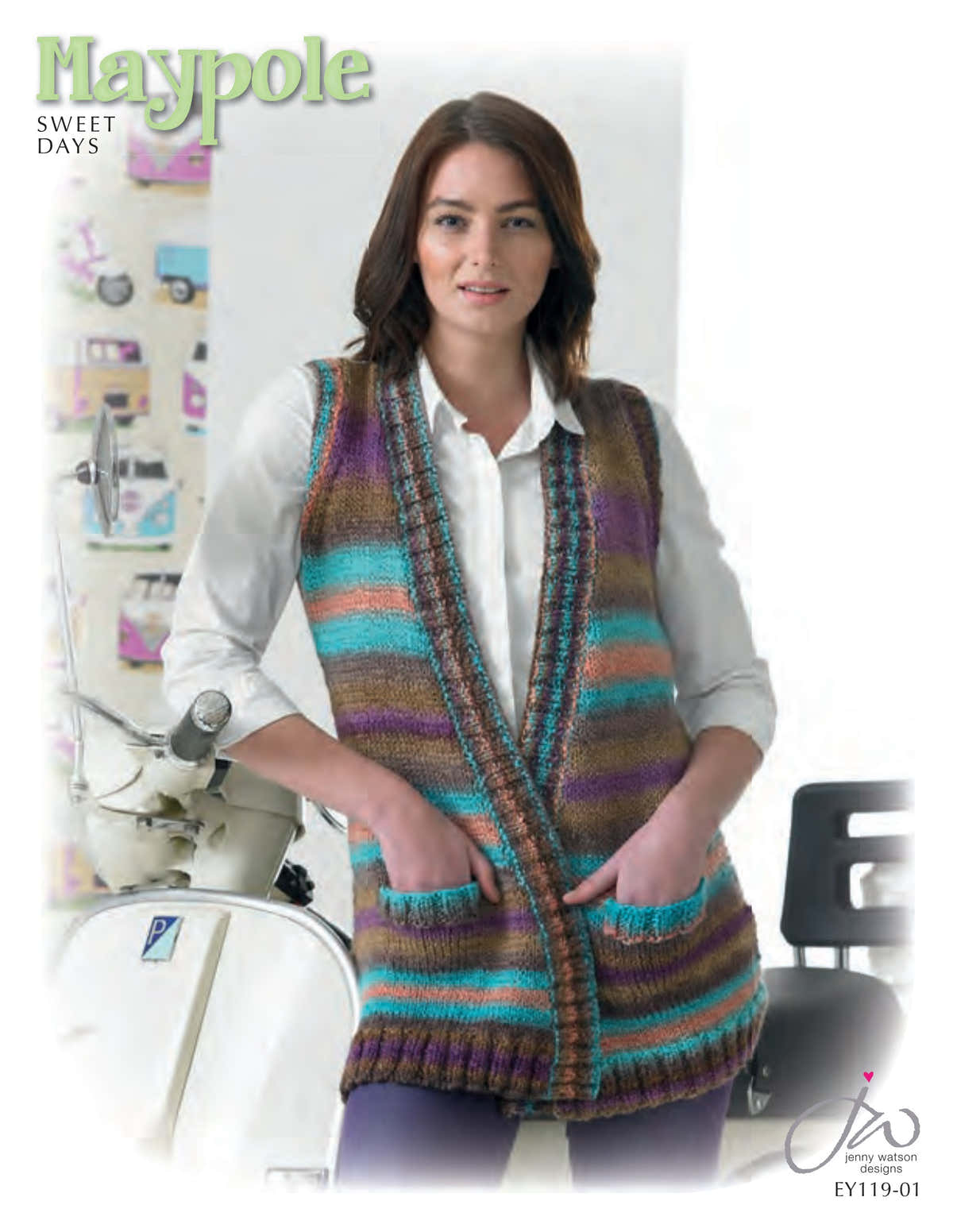 Euro Baby Sweet Days Waistcoat Vest Knitting Pattern