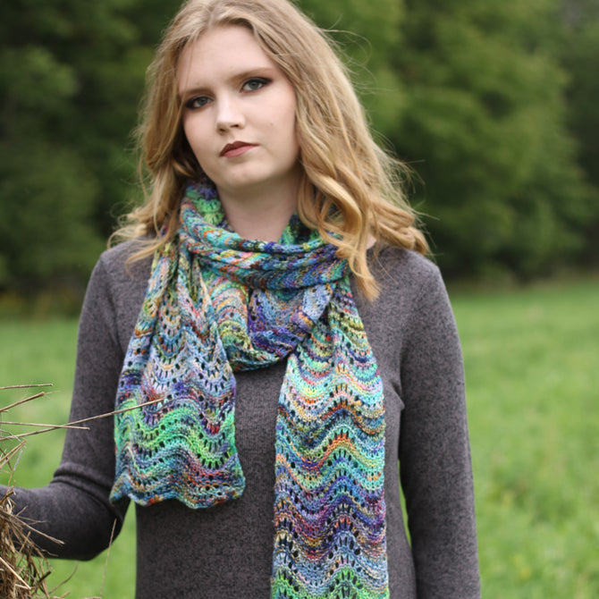Koigu Little Mermaid Scarf Knitting Pattern
