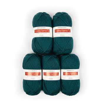 Valley Yarns Berkshire Bulky 5 Ball Value Pack Yarn - Wool Chunky