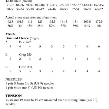 Bond Jumper Knitting Pattern