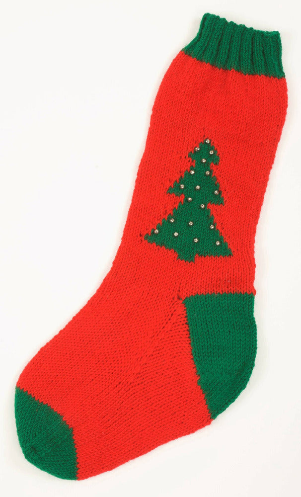 Christmas Stocking Socks Knitting Pattern