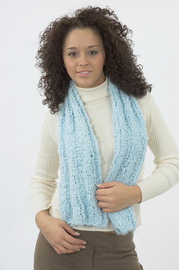 Ribbed Scarf in Plymouth Heaven - F145 - PDF