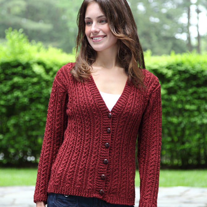Valley Yarns Masonic Street Cardigan Knitting Pattern