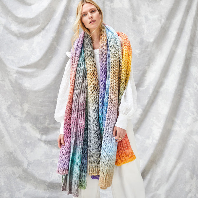 Lana Grossa Four Scarves Scarf Knitting Pattern
