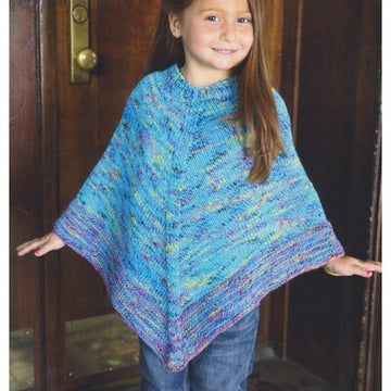 Plymouth Yarn 2954 Jelli Beenz Kid's Poncho Knitting Pattern