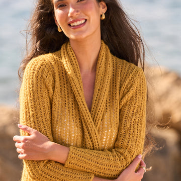 Honeycomb Coat Knitting Pattern