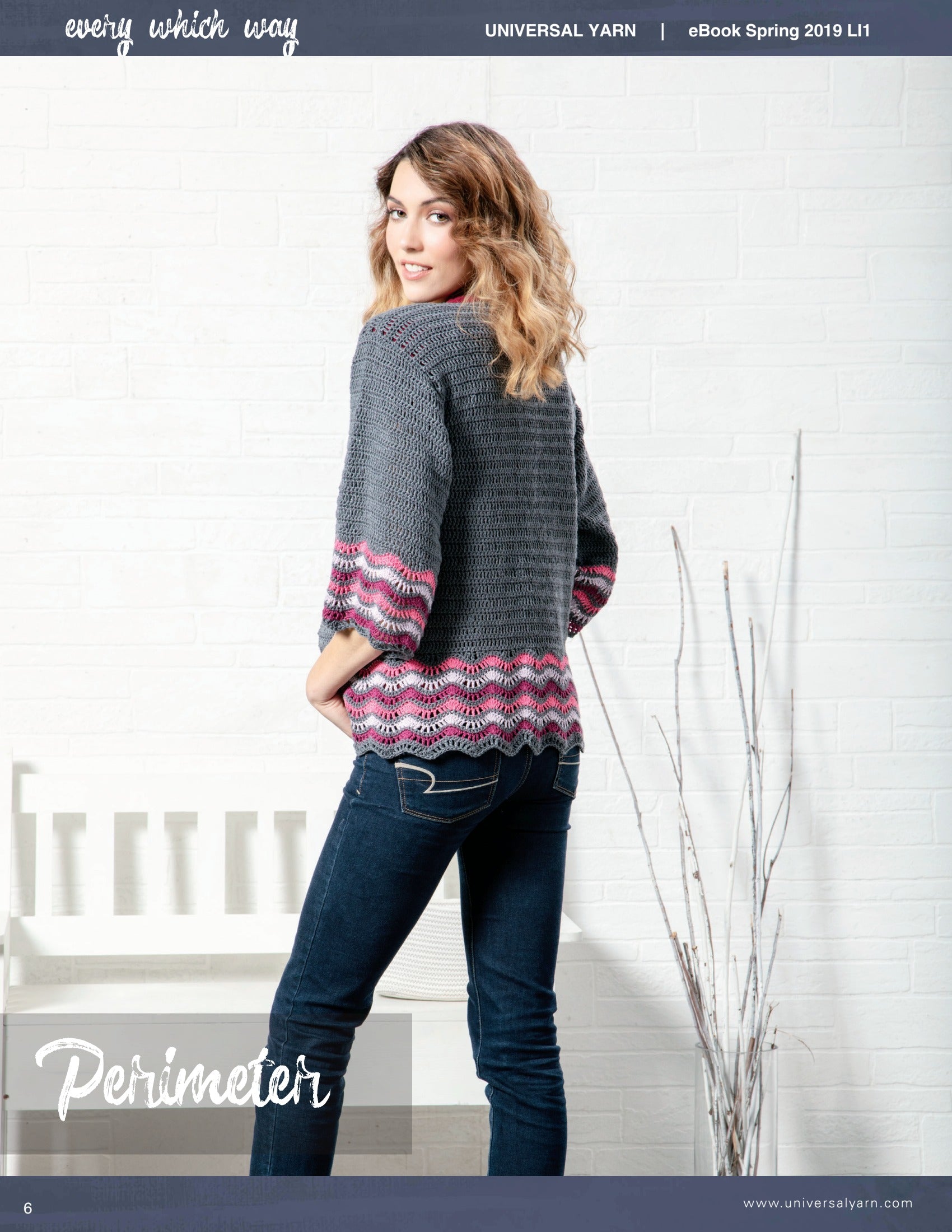 Universal Yarn Perimeter Cardigan Crochet Pattern