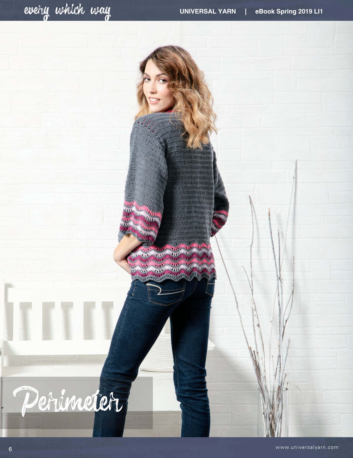 Universal Yarn Perimeter Cardigan Crochet Pattern