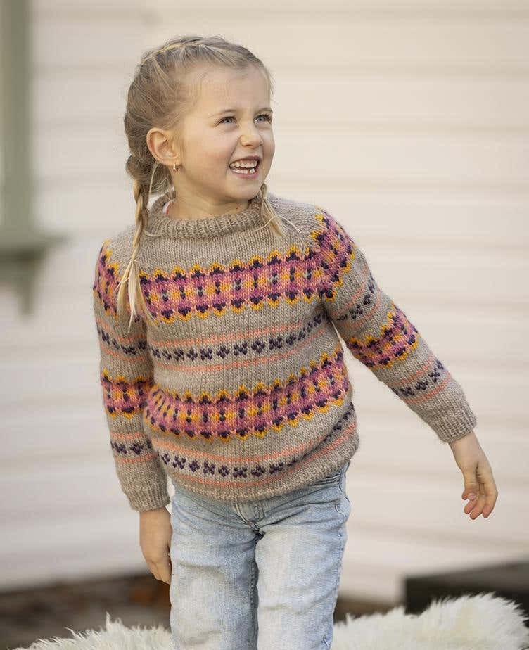 Olalia Sweater (G) in Viking Garn Viking Wool