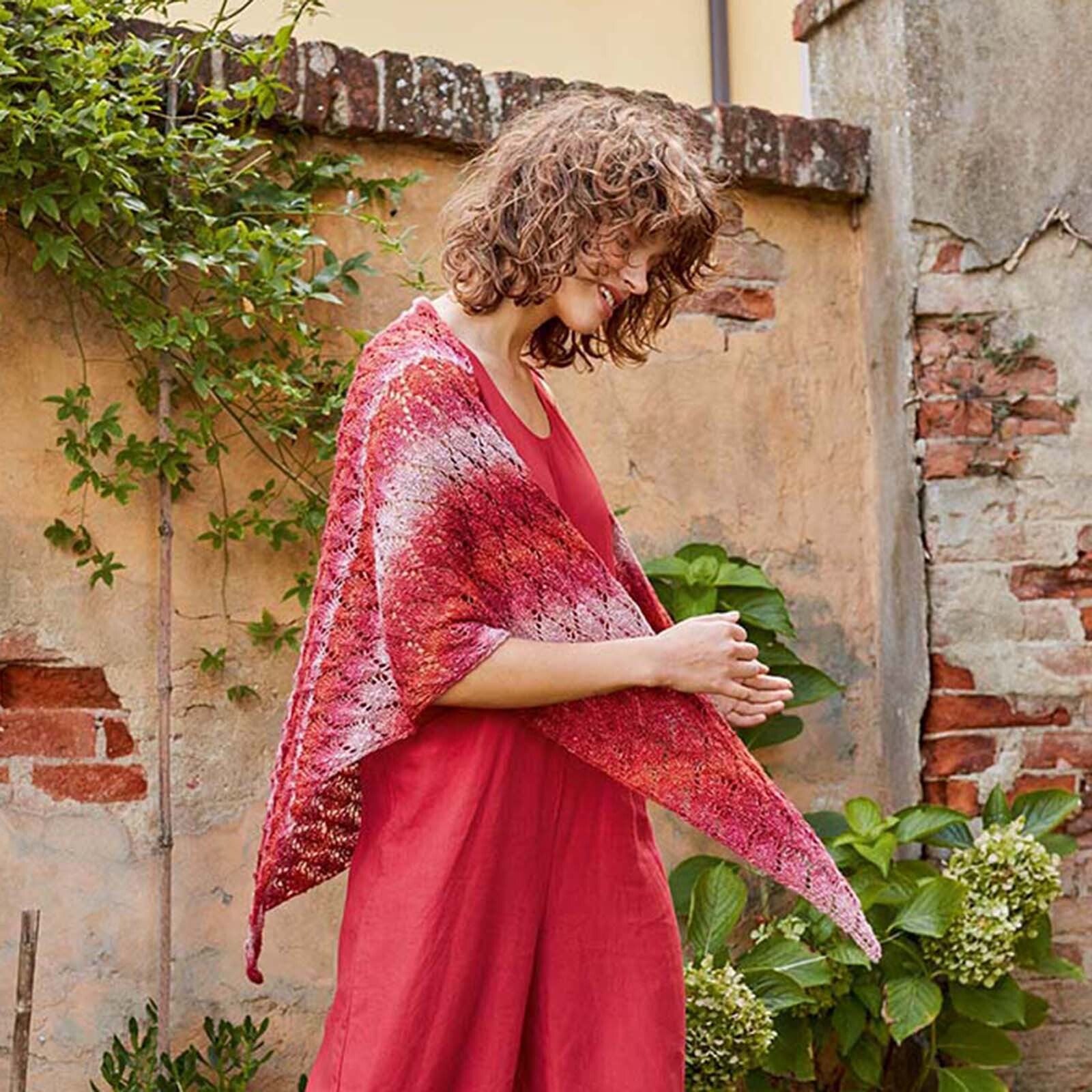 Lang PTO57-01 Triangular Shawl Wrap Knitting Pattern