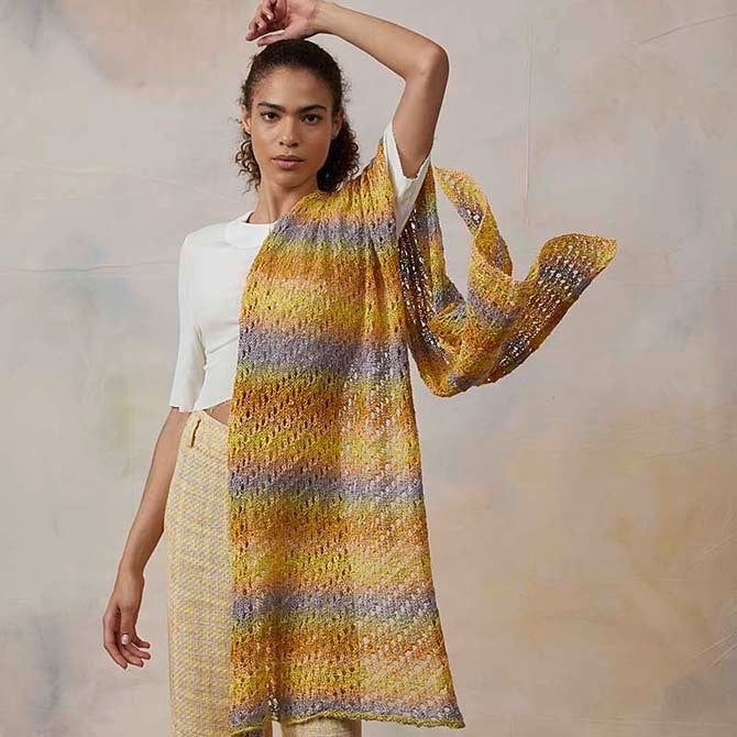 Lang PTO27-02 Shawl Wrap Knitting Pattern