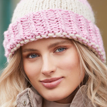Striped Hat Knitting Pattern