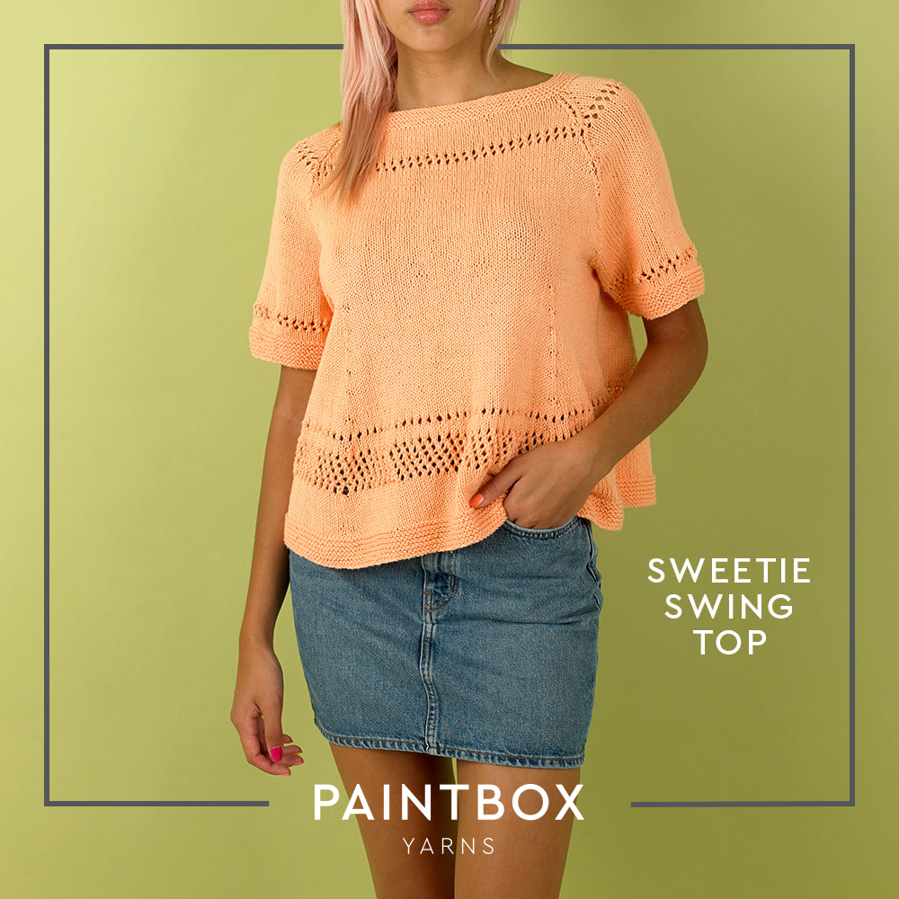 Paintbox Yarns Sweetie Swing Top Knitting Pattern
