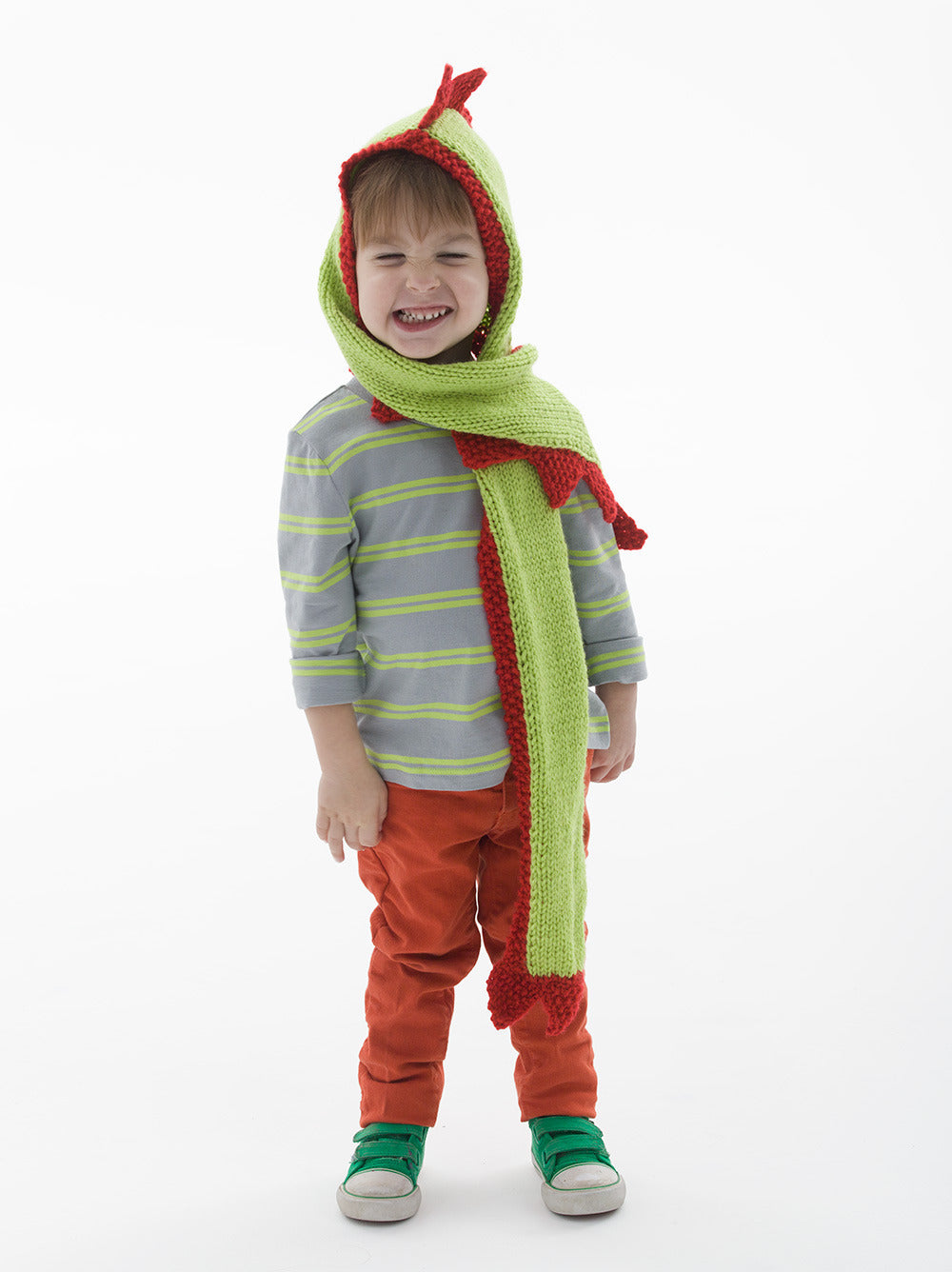 The Dragon Slayer Hood Scarf Knitting Pattern