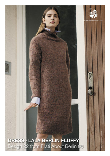 Lana Grossa 22 Dress in Lala Berlin Fluffy Tweed PDF