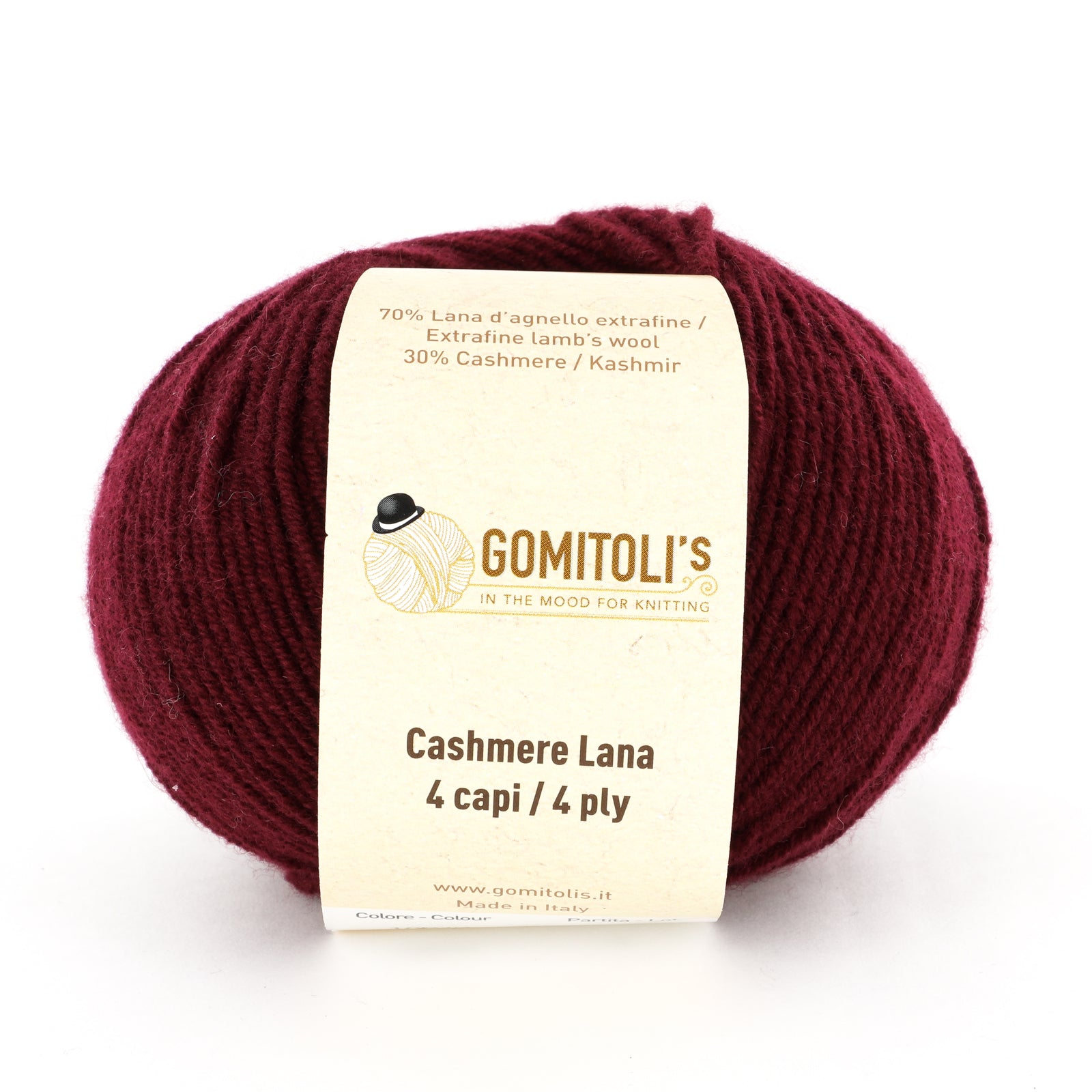 Gomitoli's Cashmere Lana 4 Ply (50g) Yarn - Wool DK