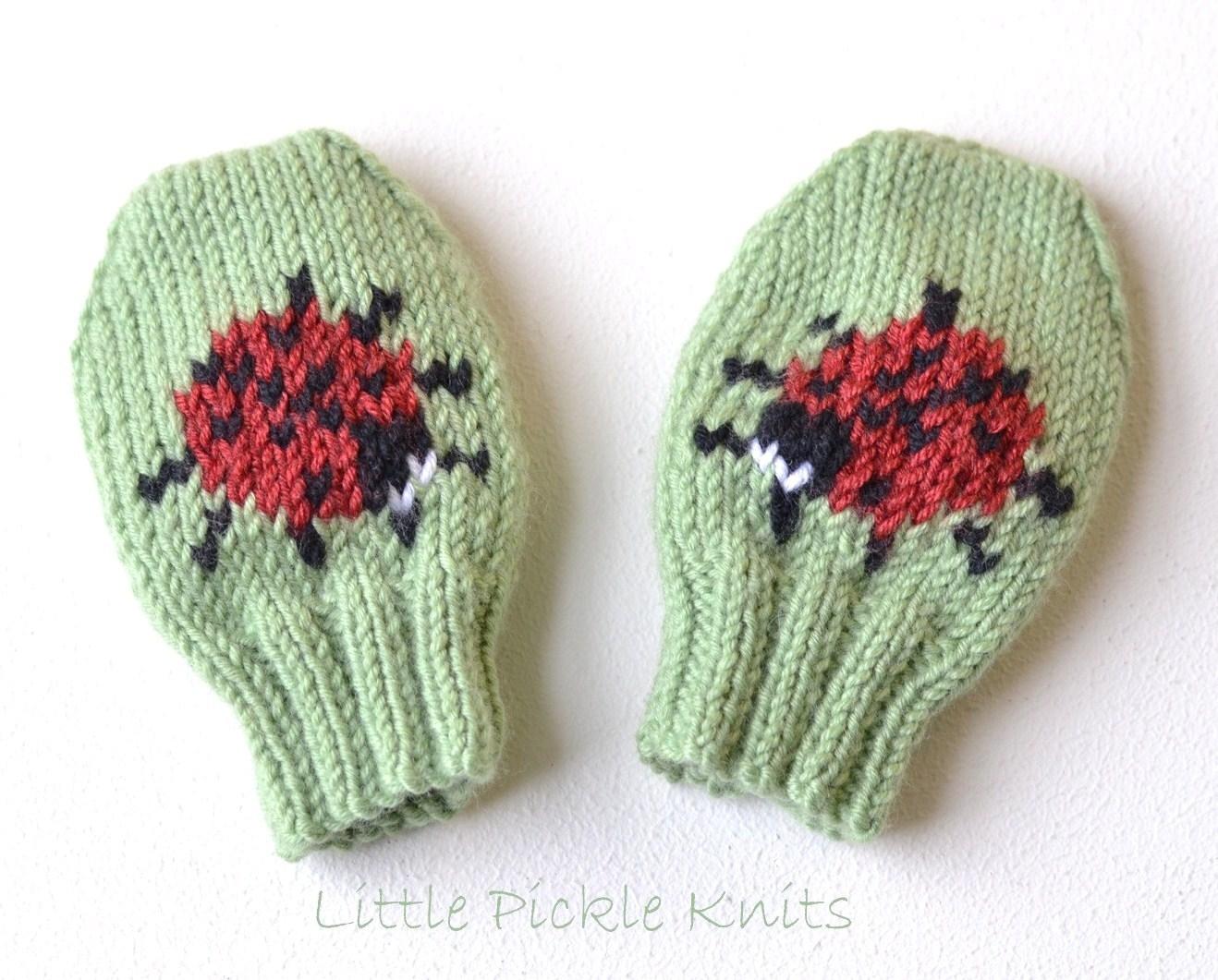 Baby mittens ' Little Ladybird '