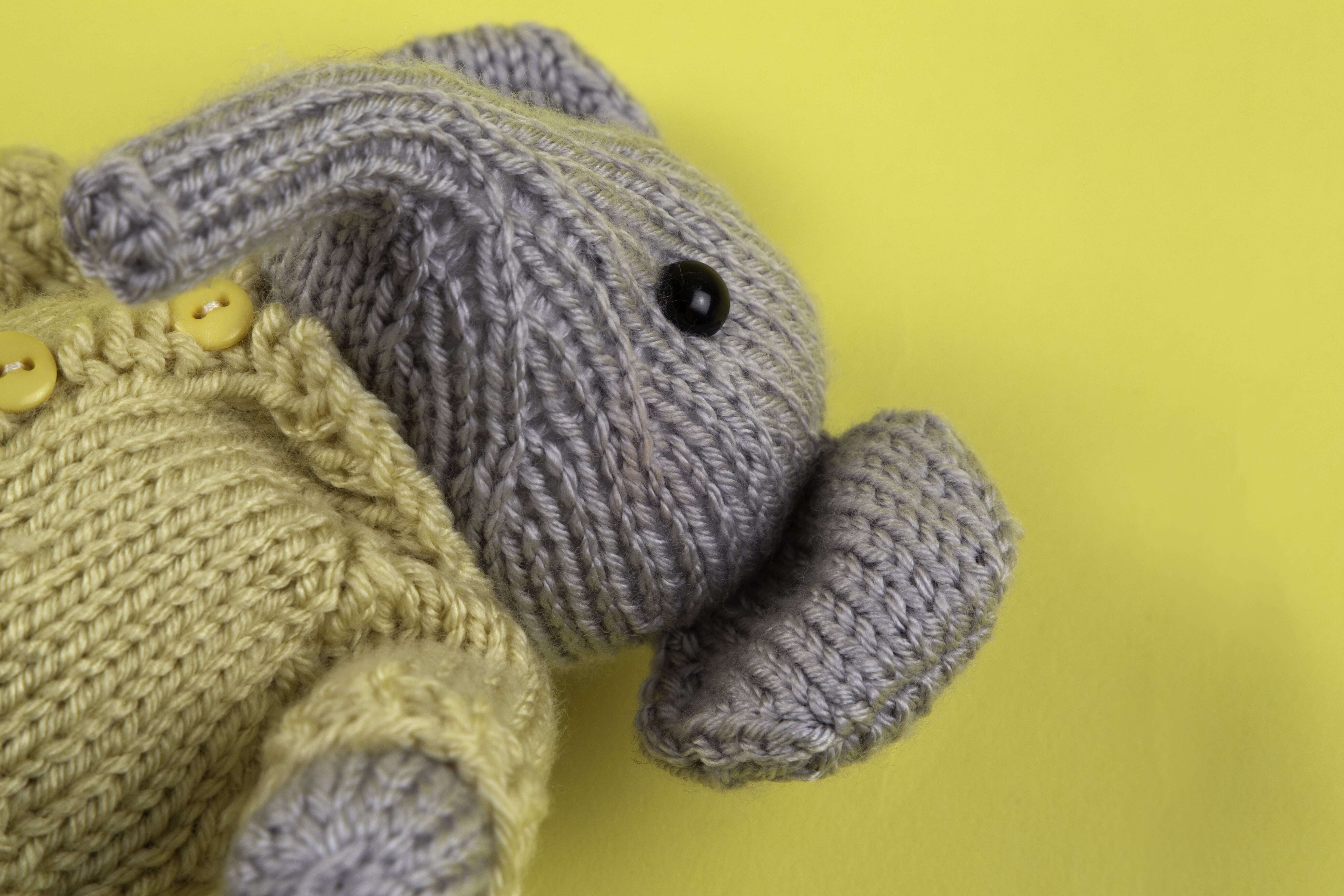 Deramores Elephant Deramores Studio DK Toy Knitting Pattern