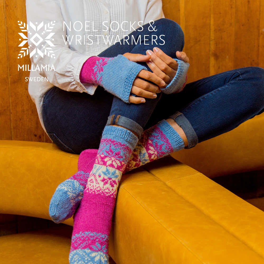 MillaMia Noel Socks & Wristwarmers Knitting Pattern