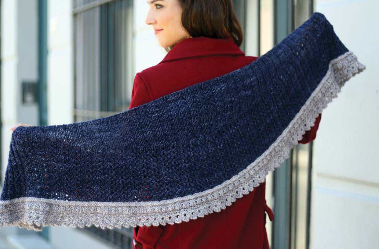 Malabrigo Koriburi Shawl Wrap Knitting Pattern
