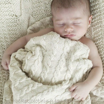 Baby Blanket ' Classic Cable'