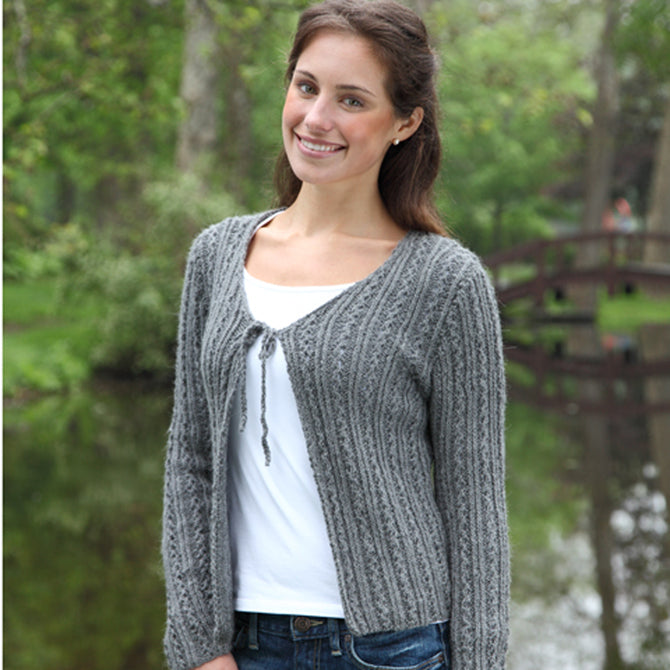 Valley Yarns Riverbend Cardigan Knitting Pattern
