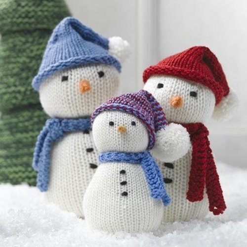 Valley Yarns Snow Family Knitting Pattern