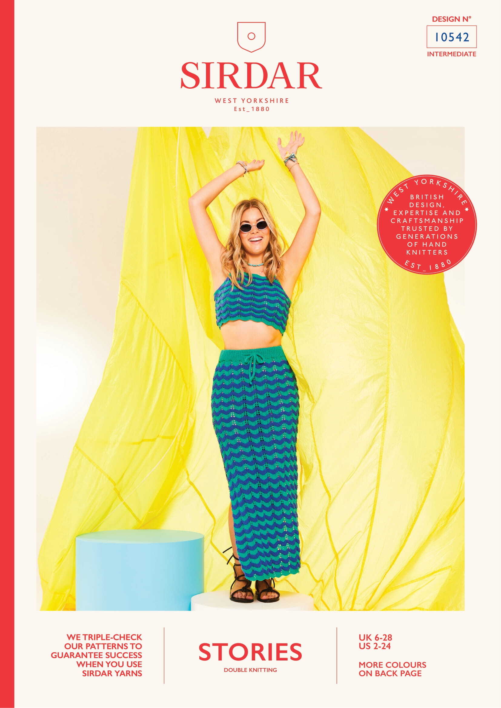 Sirdar Mic Drop Maxi & Crop Top Skirt Knitting Pattern