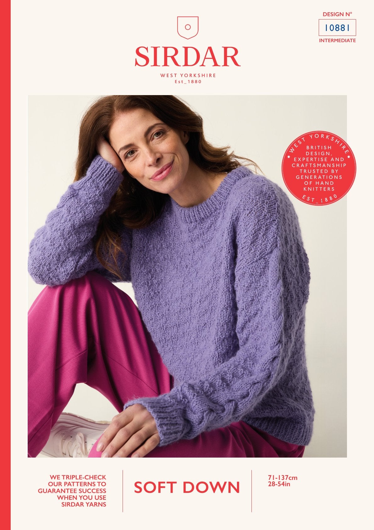 Soft Cable Sweater Jumper Knitting Pattern