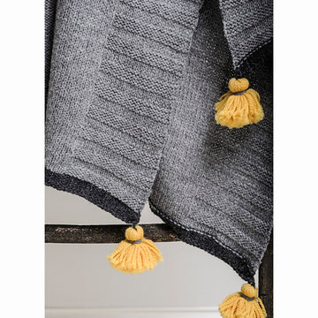 Blue Sky Fibers Scandia Throw Blanket Knitting Pattern