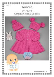 Aurora swing coat baby knitting pattern