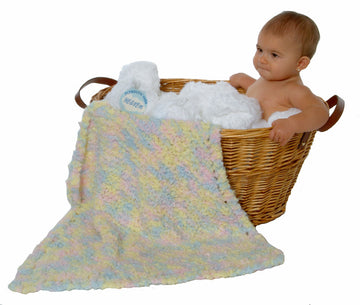 Mini Baby Blanket in Plymouth Heaven - F138 - PDF