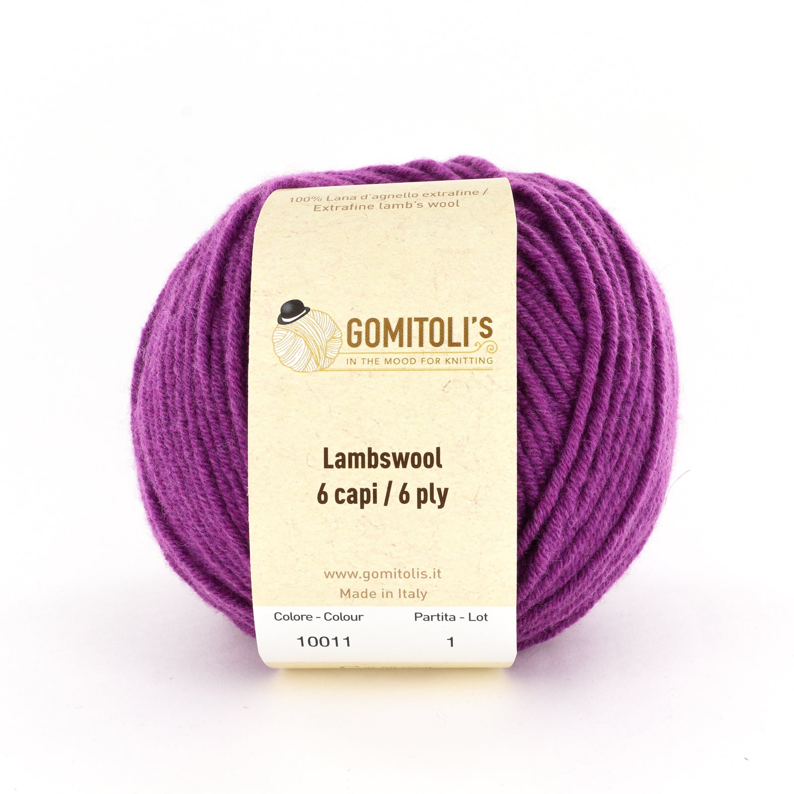 Gomitoli's Lambswool 6 Ply Yarn - Wool Worsted