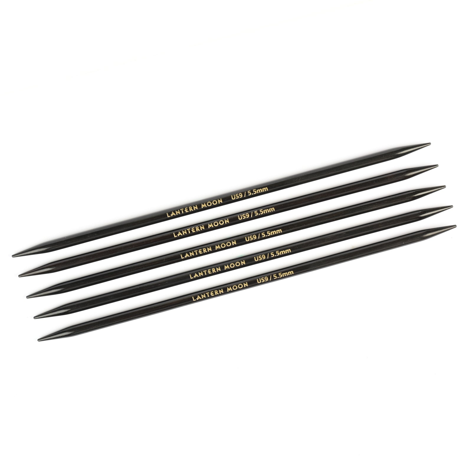 Lantern Moon Ebony Wood Double Point Needles 6"