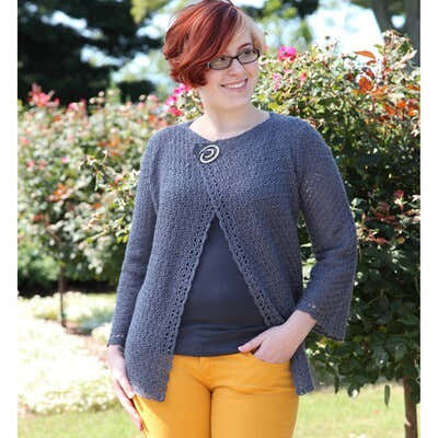 Valley Yarns Bryant Cardigan Crochet Pattern