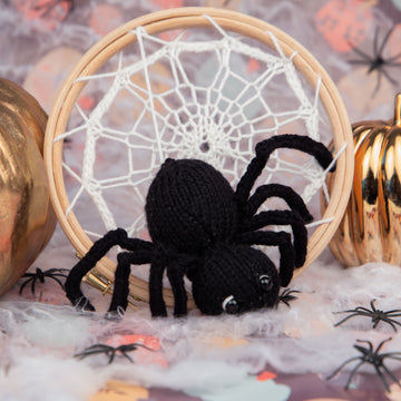 Deramores Spider and Web Toy Knitting Pattern