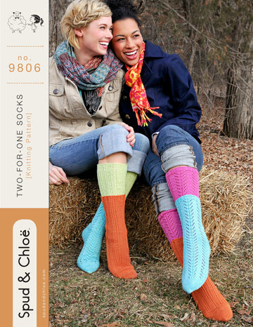 Spud & Chloe by Blue Sky Fibers 9806 Two-For-One Socks