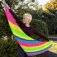Plymouth Yarn Asymmetric Shawl Wrap Knitting Pattern