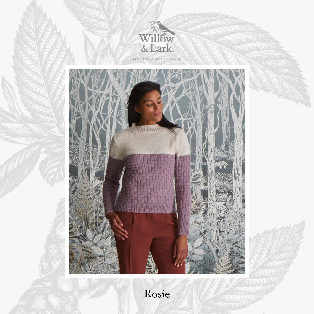 Willow & Lark Rosie Fitted Roll Neck Knitting Pattern