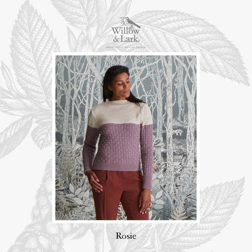 Willow & Lark Rosie Fitted Roll Neck Knitting Pattern