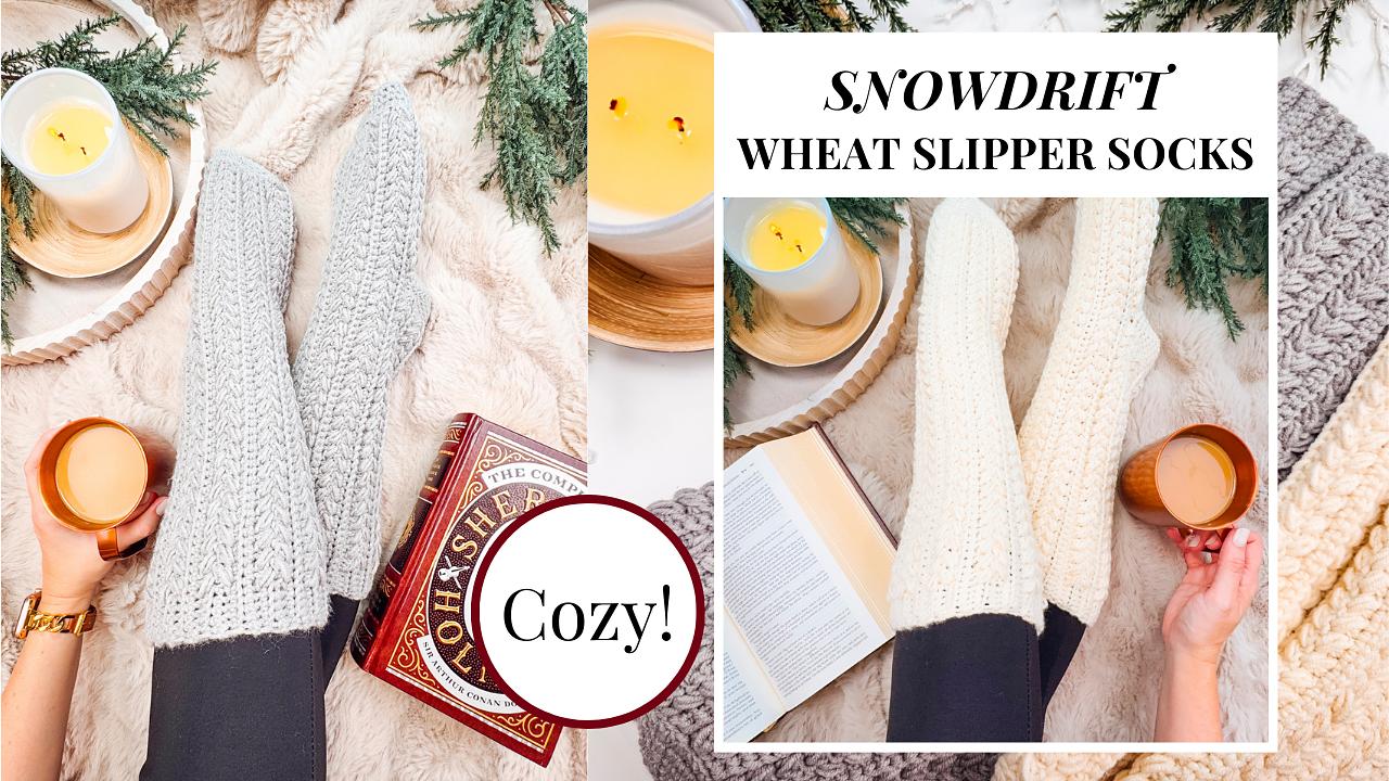 Snowdrift Wheat Slipper Socks