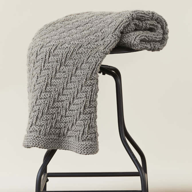 Tahki Yarns Breckenridge Blanket Knitting Pattern