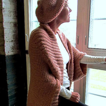 Womens Shrug and Hat Bolero Knitting Pattern