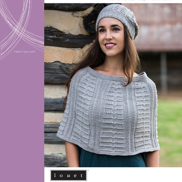 Louet Escalade Hat & Capelet Knitting Pattern