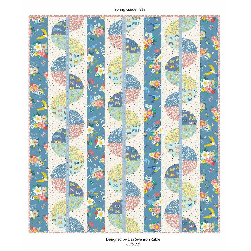 LoveCrafts Twist Spring Garden Quilt Knitting Pattern