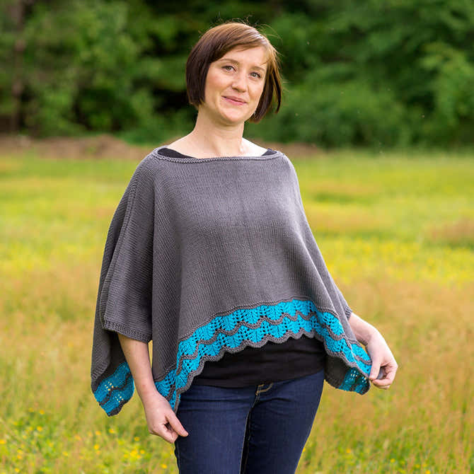 Valley Yarns Breezeway Poncho Knitting Pattern
