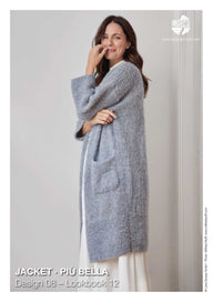 Lana Grossa 08 Jacket Cardigan Knitting Pattern