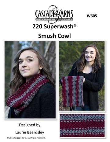 Cascade Yarns W Smush Cowl Knitting Pattern